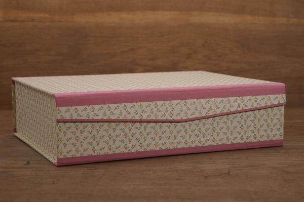 Ordnungsbox "Zenzi", Blümchen rosa